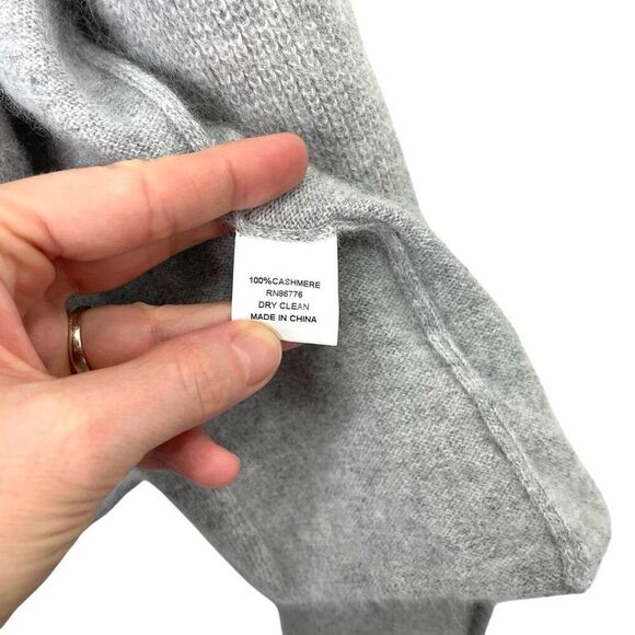 Symphony + Note 100% cashmere twin set cardigan & shell Size M grey lagenlook - Picture 8 of 16